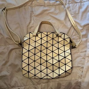 BAO BAO ISSEY MIYAKE white prism glass purse